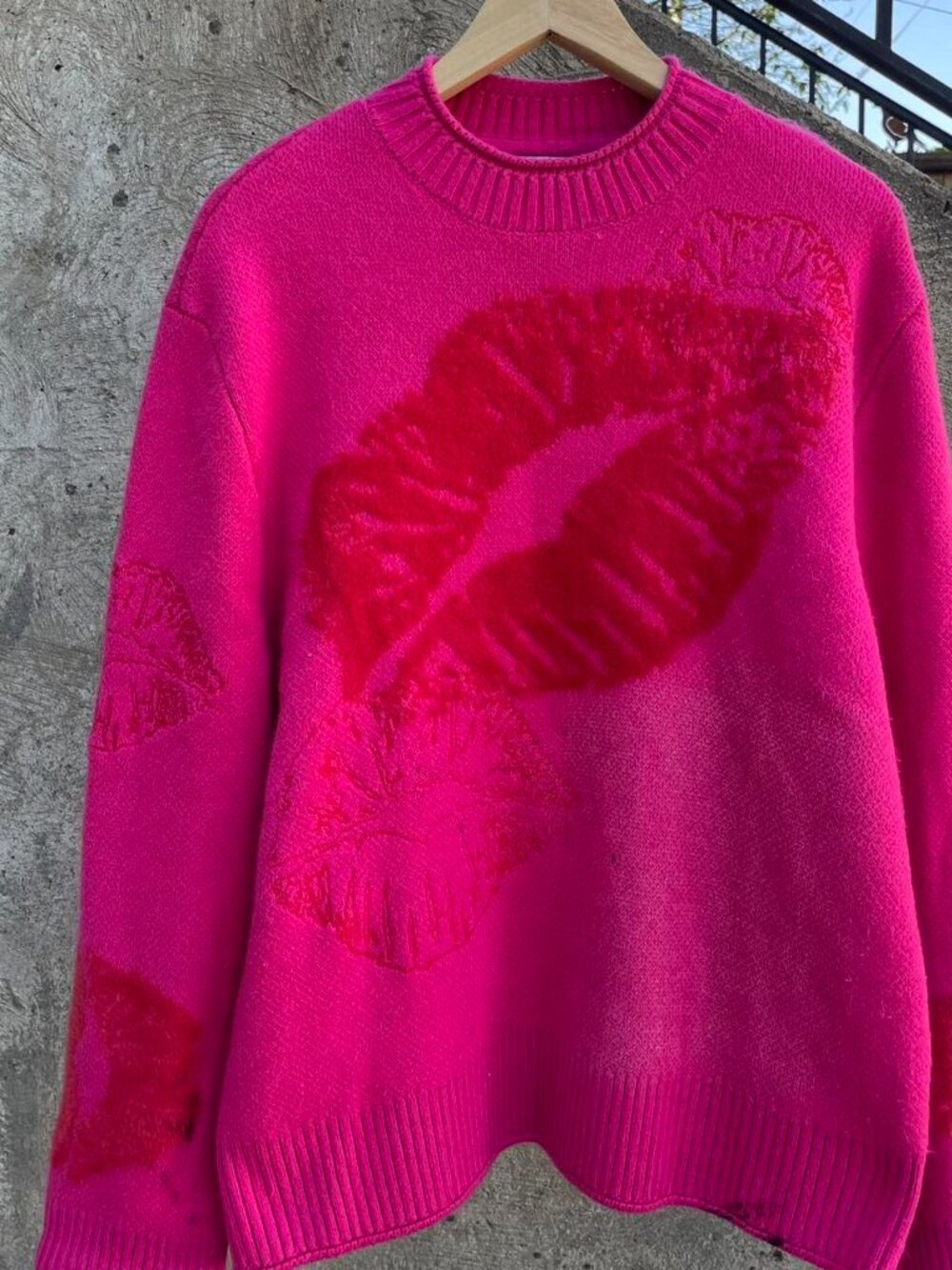 Pink House of Sunny love notes sweater size XS - Picture 2 of 8